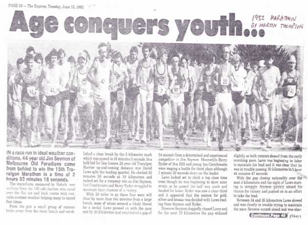 Traralgon Marathon, The Express, Tuesday, 15th June 1982, Page 50